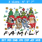 Bluey family Embroidery Design, Bluey Embroidery, Embroidery File, Chrismas Embroidery, Anime shirt, Digital download..jpg