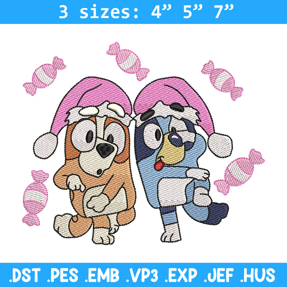Bluey funny embroidery design, Bluey embroidery, Chrismas design, Embroidery file, Embroidery shirt, Digital download.jpg