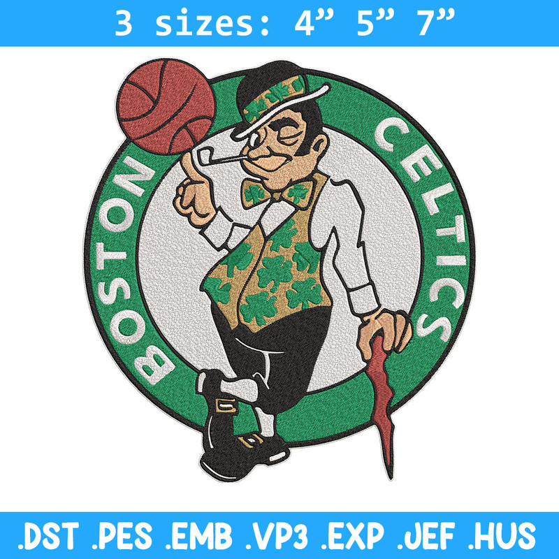 Boston Celtics mascot embroidery design, NBA embroidery, Sport embroidery, Logo sport embroidery, Embroidery design..jpg