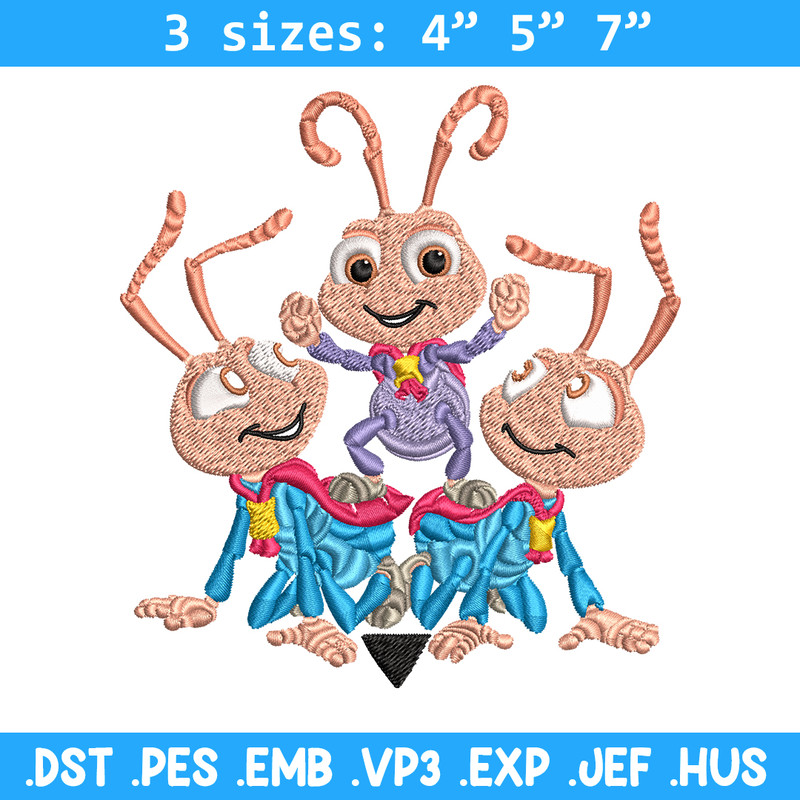 Bug's Life logo Embroidery design, Bug's Life logo Embroidery, cartoon design, Embroidery File, Digital download..jpg