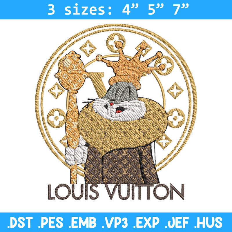 Bunny cartoon lv Embroidery Design, Lv Embroidery, Embroidery File, Brand Embroidery, Logo shirt, Digital download.jpg