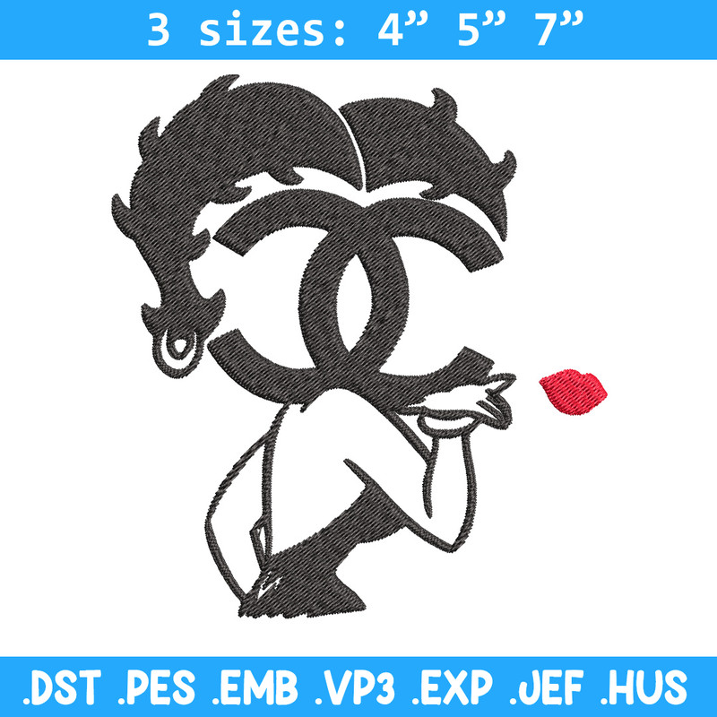 Cartoon girl gucci Embroidery Design, Gucci Embroidery, Brand Embroidery, Embroidery File, Logo shirt, Digital download.jpg