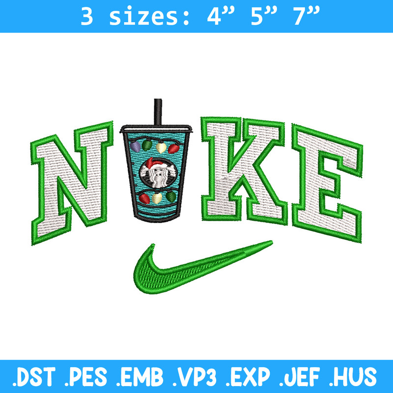 Cup green x nike embroidery design, Cup embroidery, Nike design, Embroidery shirt, Embroidery file, Digital download.jpg