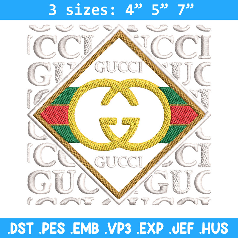 Gucci design Embroidery Design, Gucci Embroidery, Brand Embroidery, Logo shirt, Embroidery File, Digital download.jpg