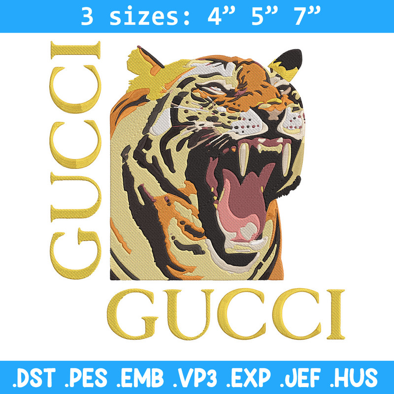 Gucci x Tiger Embroidery Design, Gucci Embroidery, Embroidery File, Anime Embroidery, Anime shirt, Digital download..jpg