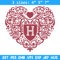 Harvard Crimson heart embroidery design, Sport embroidery, logo sport embroidery, Embroidery design, NCAA embroidery.jpg