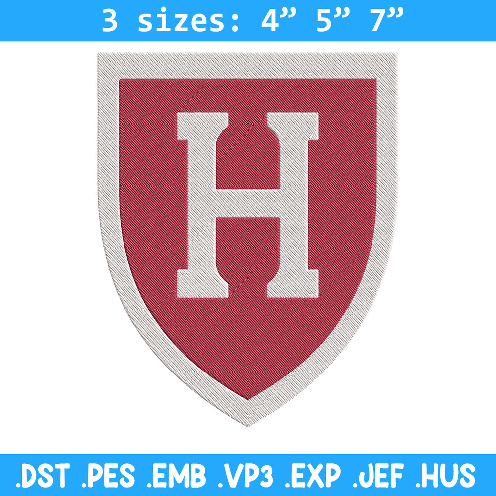 Harvard Crimson logo embroidery design, NCAA embroidery, Sport embroidery,logo sport embroidery, Embroidery design.jpg