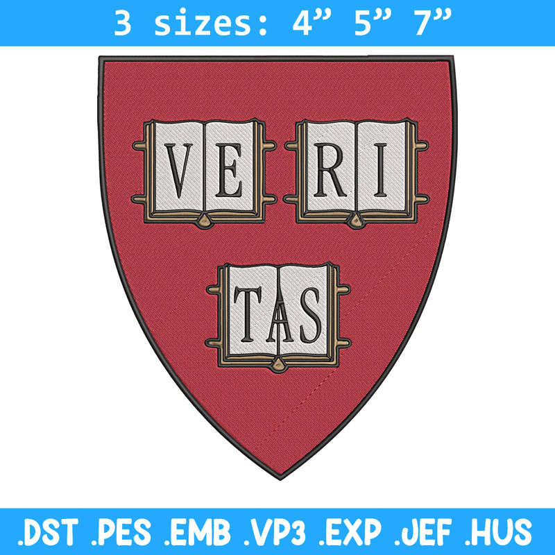 Harvard University logo embroidery design, NCAA embroidery, Sport embroidery,Logo sport embroidery,Embroidery design.jpg