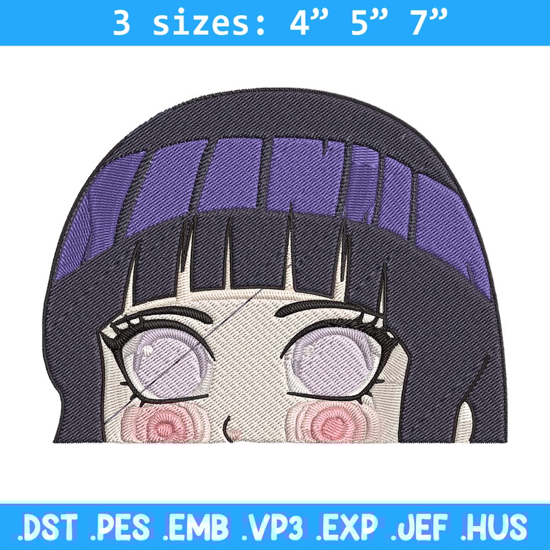 Hinata chibi Embroidery Design, Naruto Embroidery, Embroidery File, Anime Embroidery, Anime shirt, Digital download.jpg