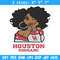 Houston Cougars girl embroidery design, NCAA embroidery, Embroidery design, Logo sport embroidery,Sport embroidery.jpg