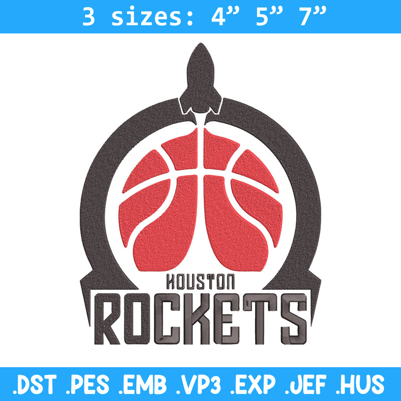 Houston Rockets logo embroidery design, NBA embroidery, Sport embroidery, Embroidery design,Logo sport embroidery..jpg