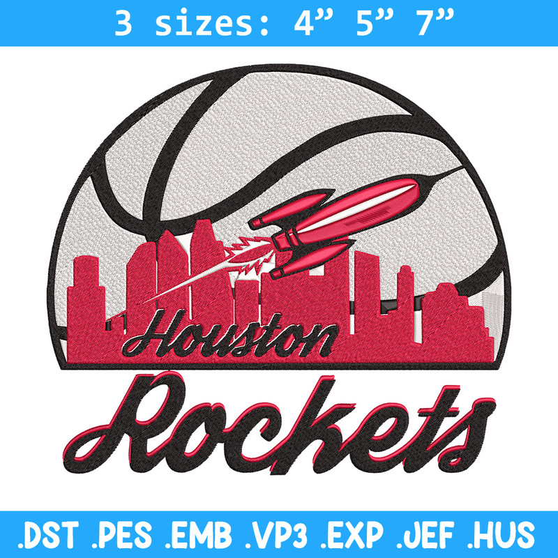 Houston Rockets logo embroidery design,NBA embroidery, Sport embroidery, Embroidery design, Logo sport embroidery..jpg