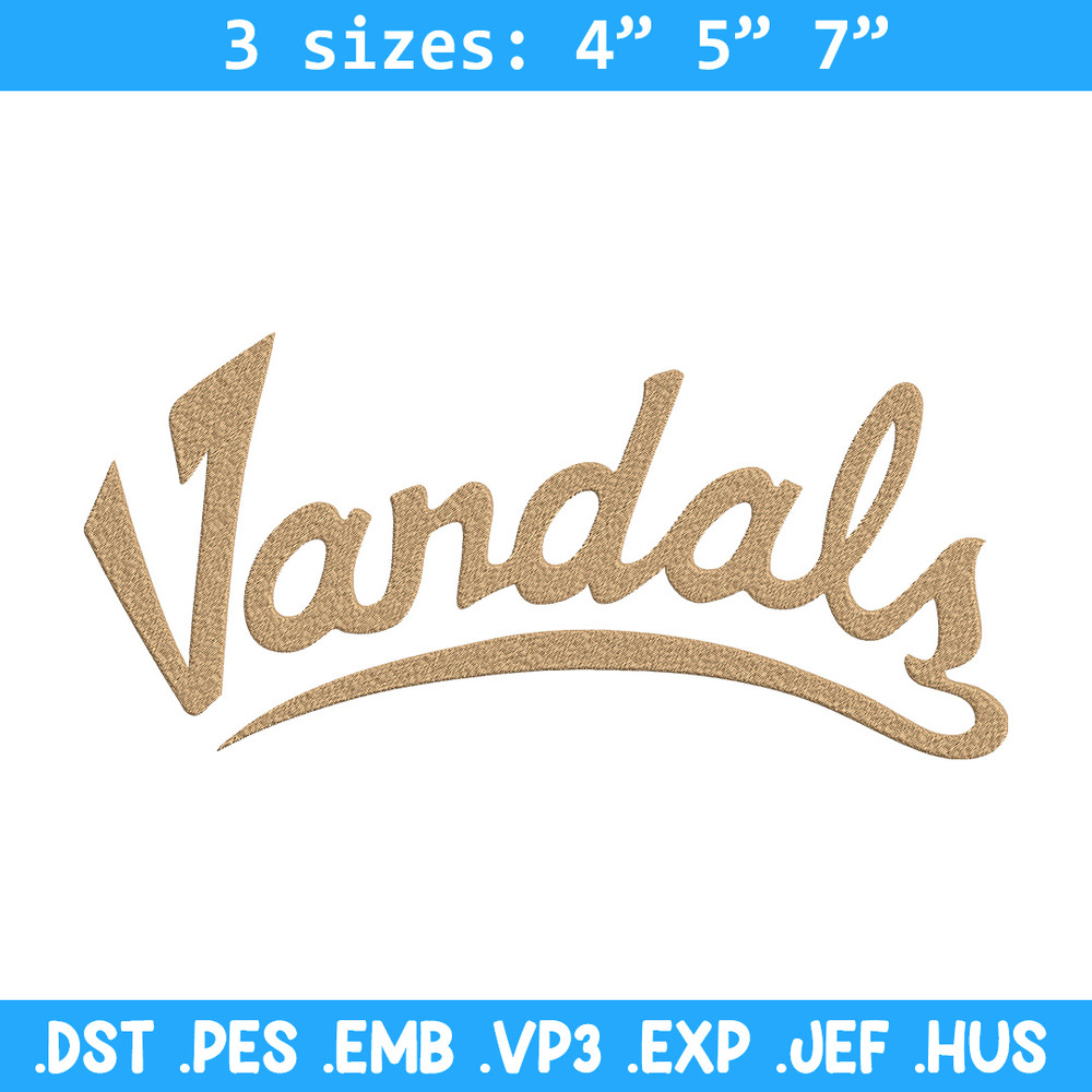 Idaho Vandals logo embroidery design,NCAA embroidery, Sport embroidery,logo sport embroidery,Embroidery design.jpg