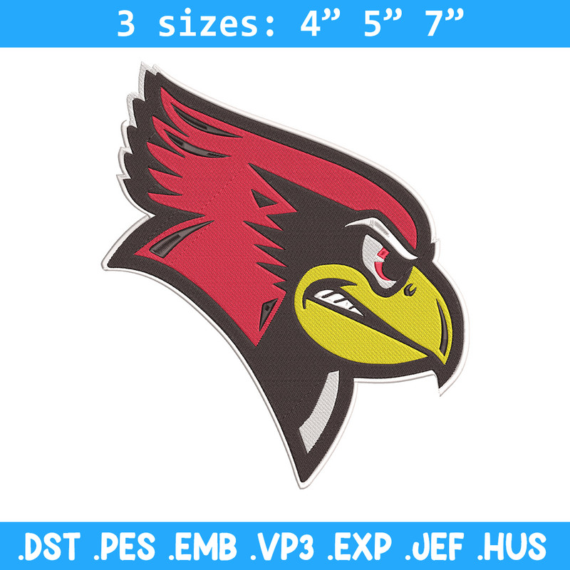 Illinois State Redbirds embroidery design, NCAA embroidery, Sport embroidery,Logo sport embroidery,Embroidery design..jpg