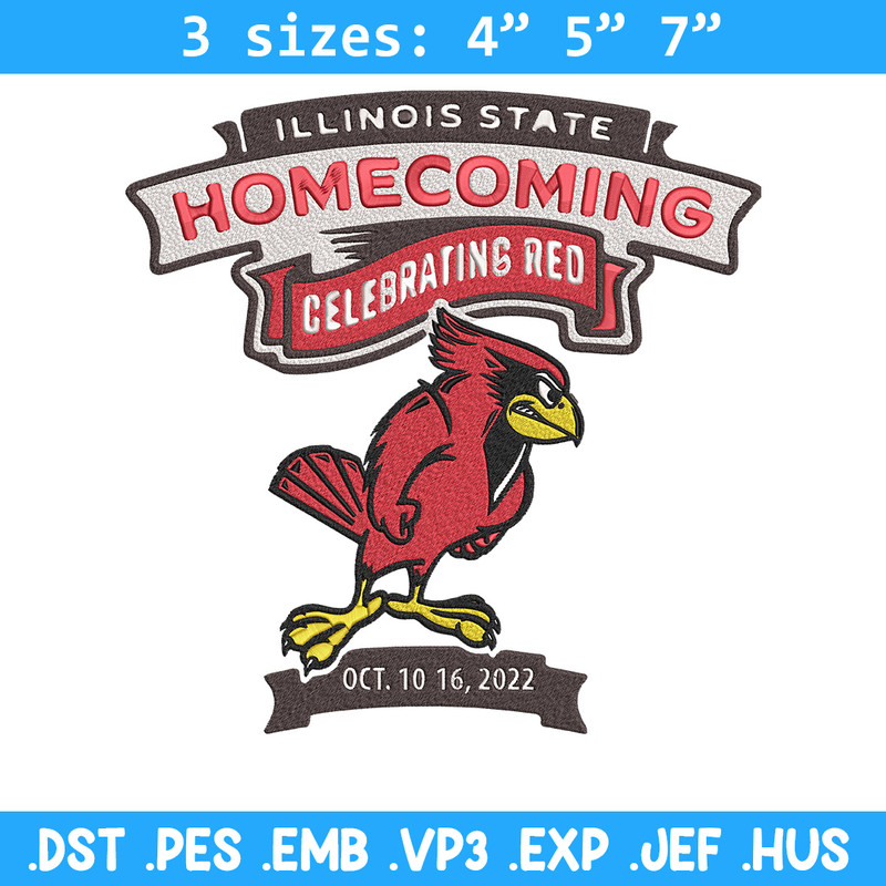 Illinois State Redbirds embroidery design,NCAA embroidery, Sport embroidery,logo sport embroidery,Embroidery design.jpg