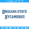 Indiana State logo embroidery design, NCAA embroidery, Embroidery design, Logo sport embroidery, Sport embroidery.jpg