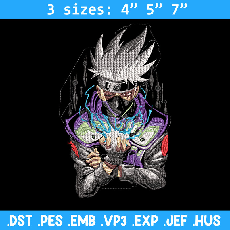 Kakashi Poster Embroidery Design, Naruto Embroidery, Embroidery File, Anime Embroidery,Anime shirt, Digital download.jpg