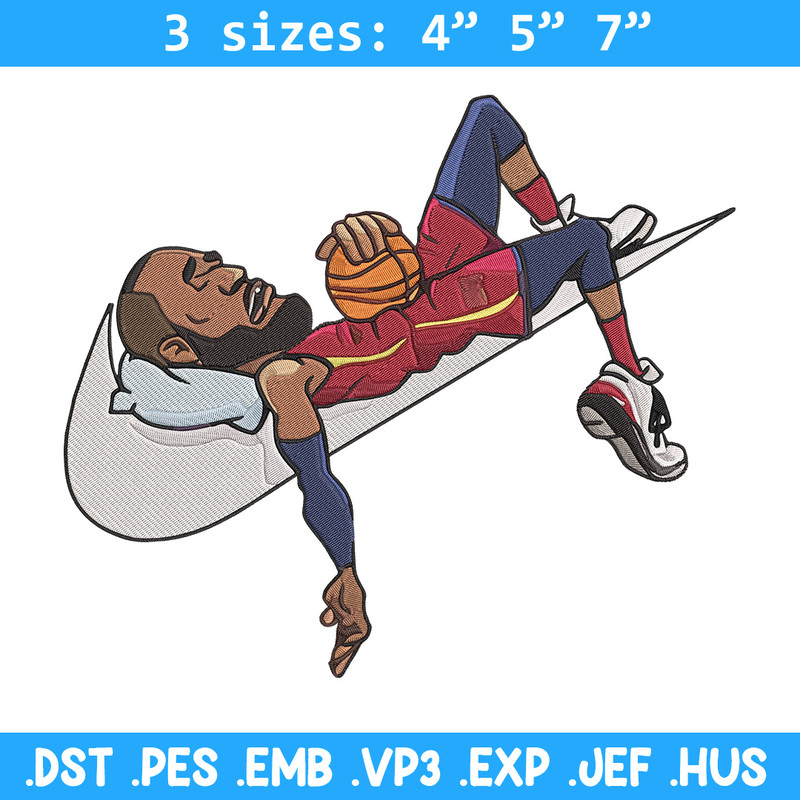 Lebron james Embroidery Design, Basketball Embroidery, Embroidery File, Nike Embroidery, Anime shirt, Digital download.jpg