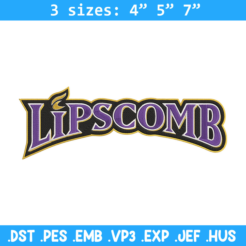 Lipscomb Bisons logo embroidery design,NCAA embroidery, Embroidery design, Logo sport embroidery, Sport embroidery.jpg
