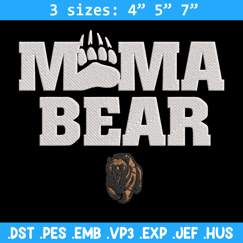 Mama bear sport embroidery design, NCAA embroidery, Sport embroidery, Embroidery design,Logo sport embroidery.jpg