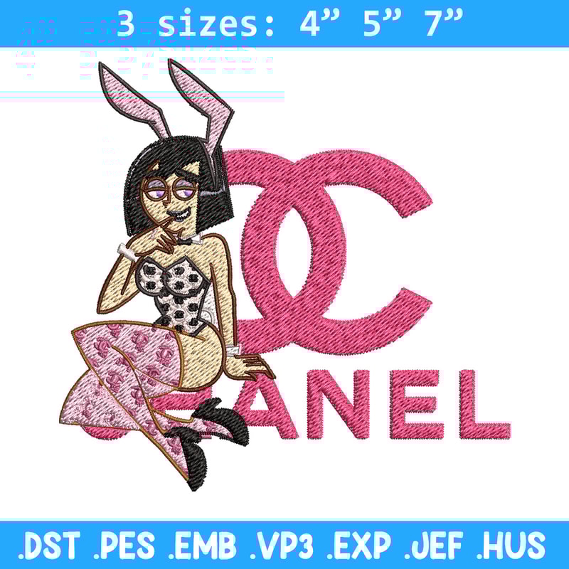 Pink bunny girl Embroidery Design, Gucci Embroidery, Brand Embroidery, Embroidery File, Logo shirt, Digital download.jpg
