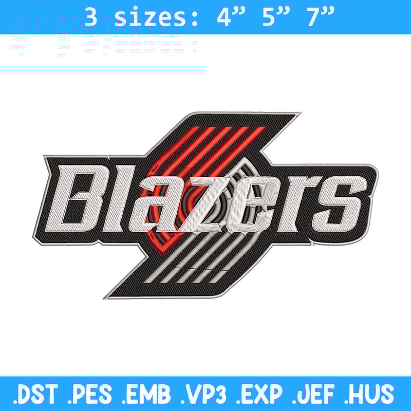 Portland Trail Blazers logo embroidery design, NBA embroidery, Sport embroidery, Embroidery design,Logo sport embroidery.jpg