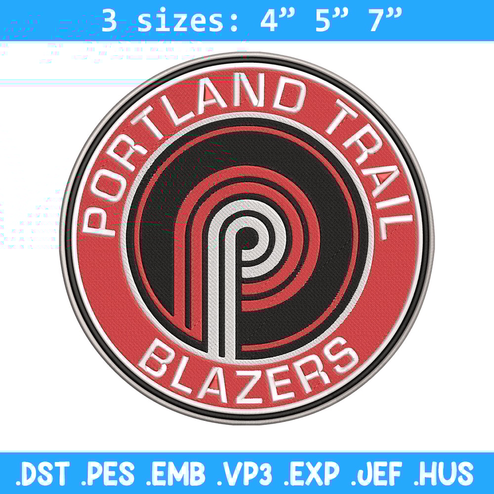 Portland Trail Blazers logo embroidery design,NBA embroidery, Sport embroidery, Embroidery design,Logo sport embroidery..jpg