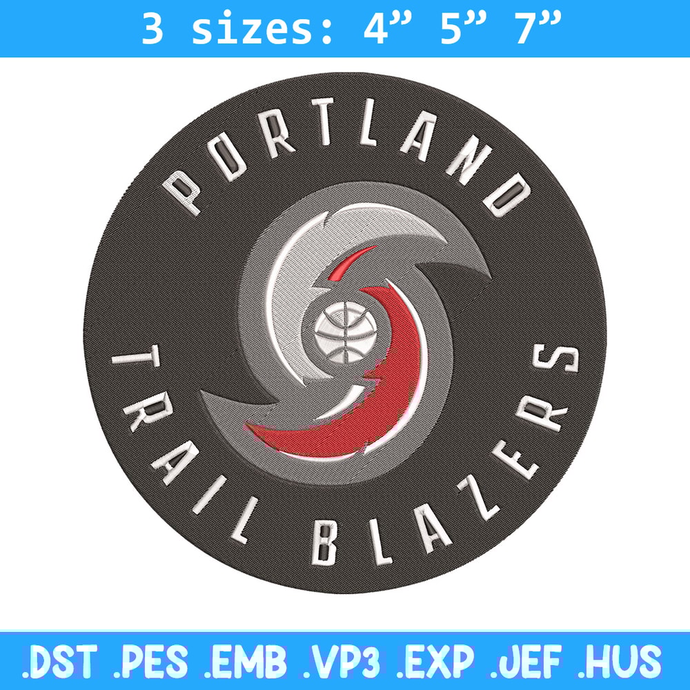 Portland Trail Blazers Logo embroidery design,NBA embroidery,Sport embroidery , Embroidery design, Logo sport embroidery.jpg