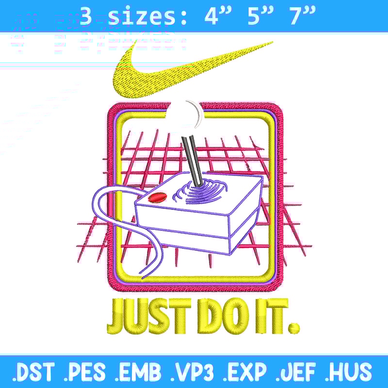 Retro nostalgia game Nike Embroidery design, logo Embroidery, Nike design, Embroidery file, logo shirt, Instant download.jpg