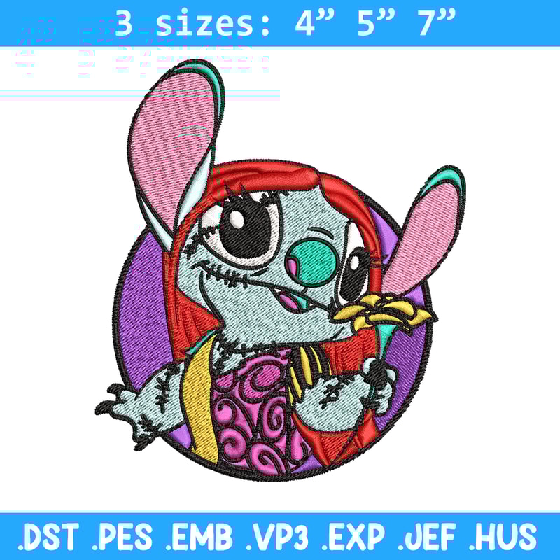 Sally Stitch Embroidery, Sally Stitch halloween Embroidery, cartoon design, Embroidery File, Digital download..jpg