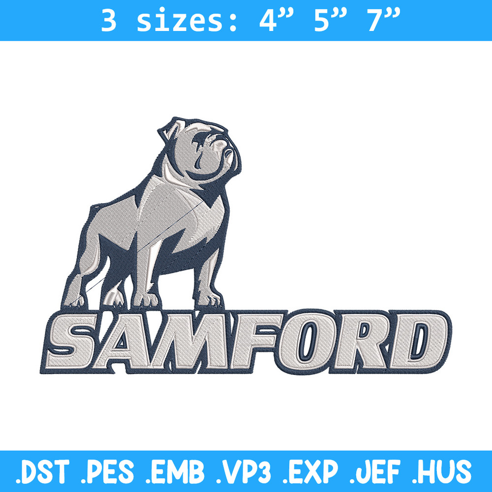 Samford Bulldogs logo embroidery design, NCAA embroidery,Sport embroidery,Logo sport embroidery,Embroidery design.jpg