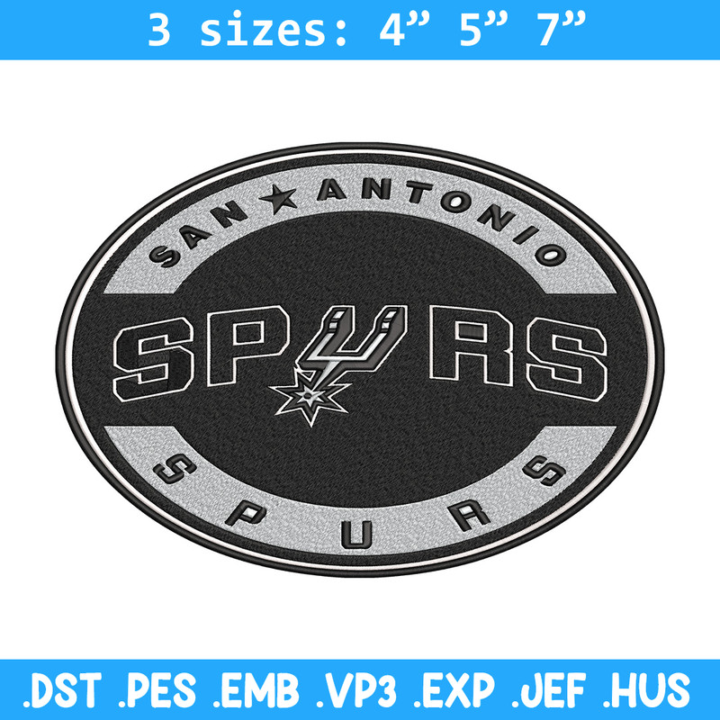 San Antonio Spurs logo embroidery design, NBA embroidery, Embroidery design,Logo sport embroidery, Sport embroidery..jpg