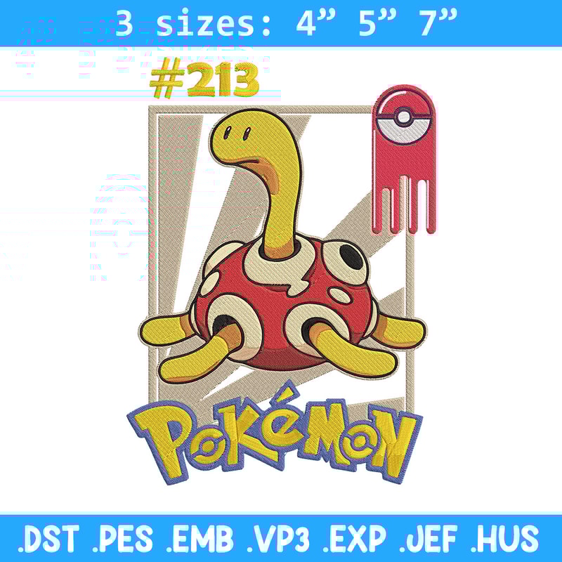 Shuckle Embroidery Design, Pokemon Embroidery, Embroidery File, Anime Embroidery, Anime shirt, Digital download..jpg