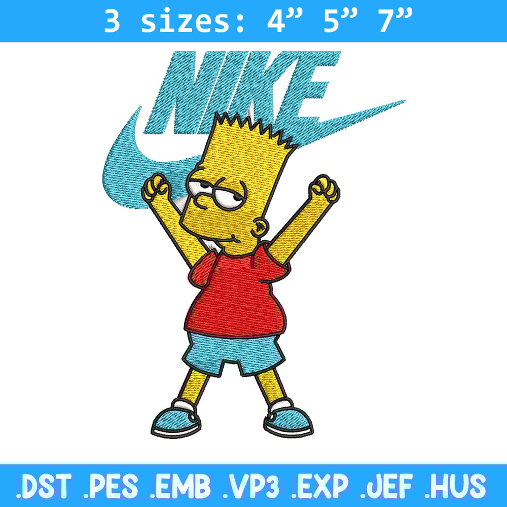Simpson Nike Embroidery design, Simpson cartoon Embroidery, Nike design, Embroidery file, cartoon logo. Instant download.jpg