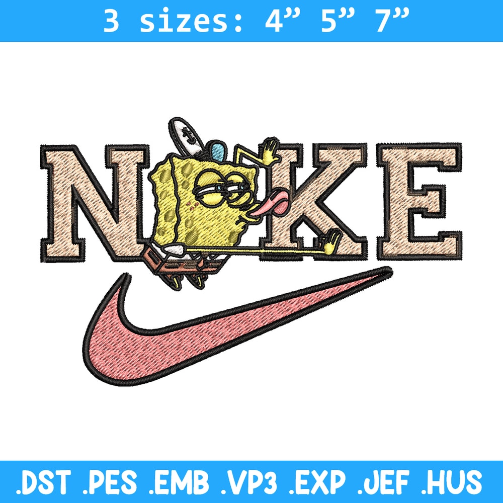 Spongebob x nike Embroidery Design, Nike Embroidery, Brand Embroidery, Embroidery File, Logo shirt, Digital download.jpg