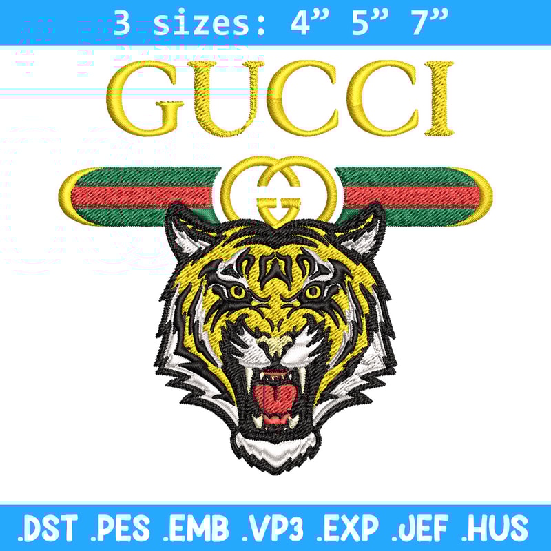 Tiger gucci Embroidery Design, Gucci Embroidery, Brand Embroidery, Logo shirt, Embroidery File, Digital download.jpg