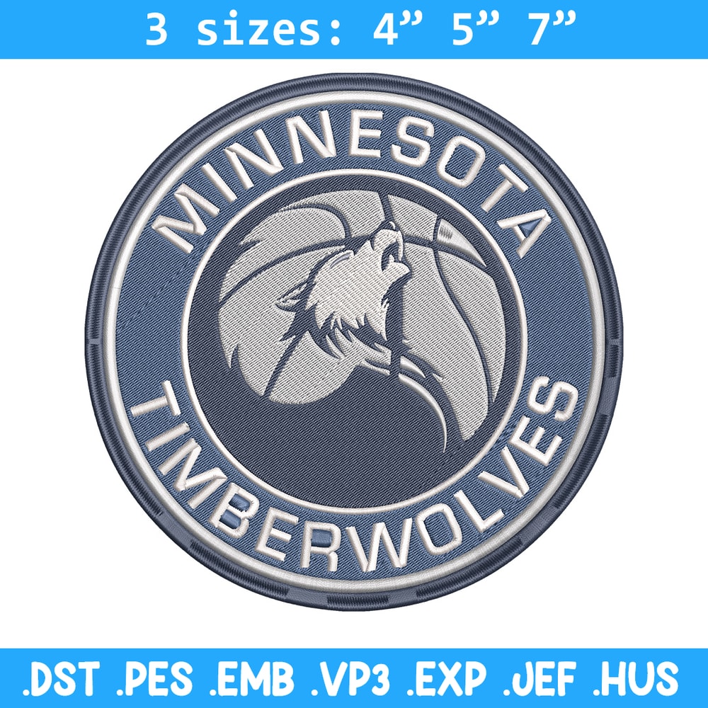 Timberwolves logo embroidery design, NBA embroidery, Sport embroidery, Embroidery design, Logo sport embroidery..jpg