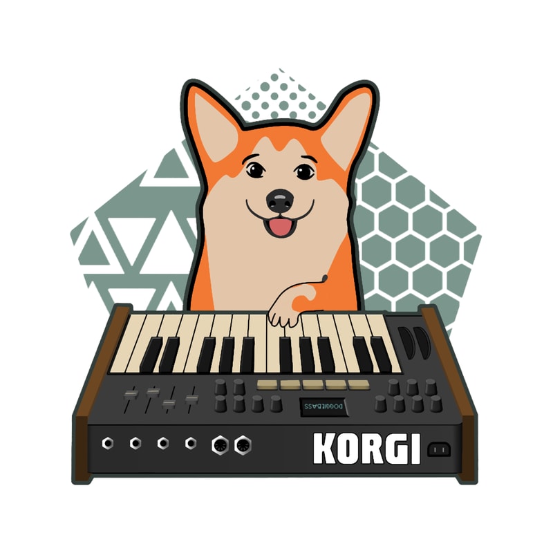 Funny Synthesizer fan KORGI Corgi Dog Lover.png