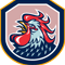 Rooster Cockerel Crowing Shield Retro.png