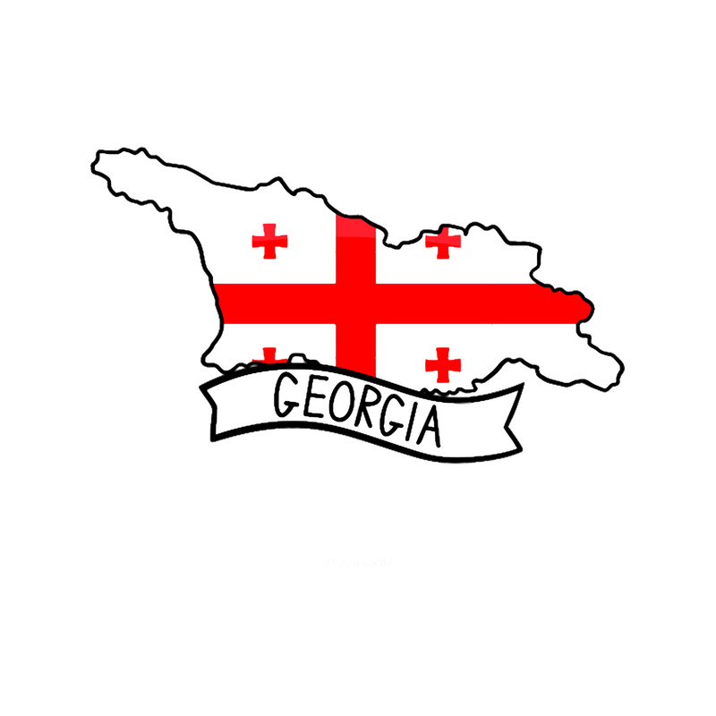 Georgia Country Flag Map.png