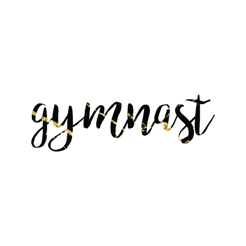 Gymnast Calligraphy Black Marble .png