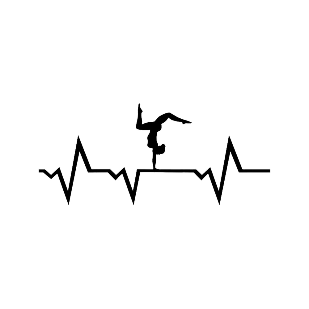 Gymnastics, Gymnast ECG Heartbeat - Women_s Gymnastics .png