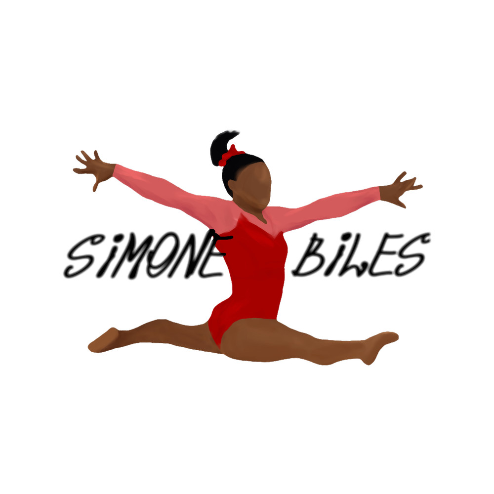 Simone Biles Gymnastics Art .png
