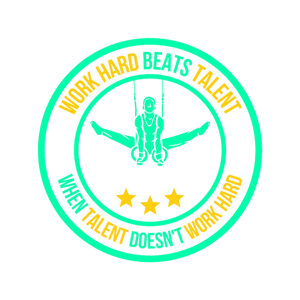 work hard beats talent when talent doesn_t work hard for gymnastics Couch .png