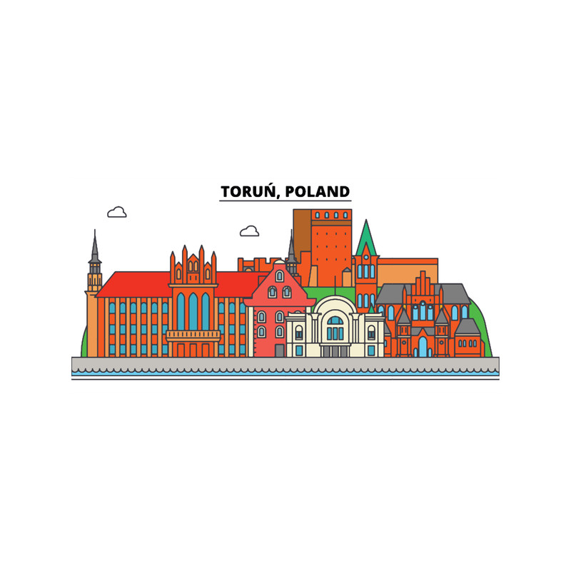 Poland, Torun City Skyline Design.png
