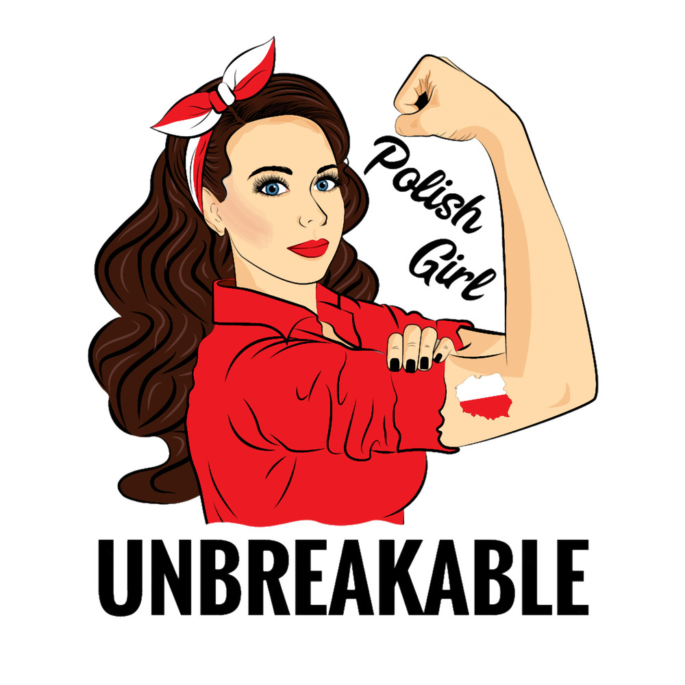 Polish Flag Girl Unbreakable Polska Poland.png