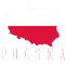 Polska Flag Of Poland Country Outline.png