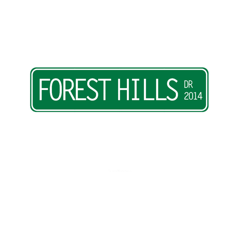 2014 forest hills drive street sign.png