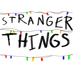 stranger things logo lights