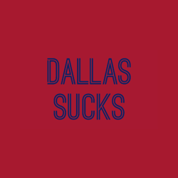 dallas sucksredblue (new york) graphic